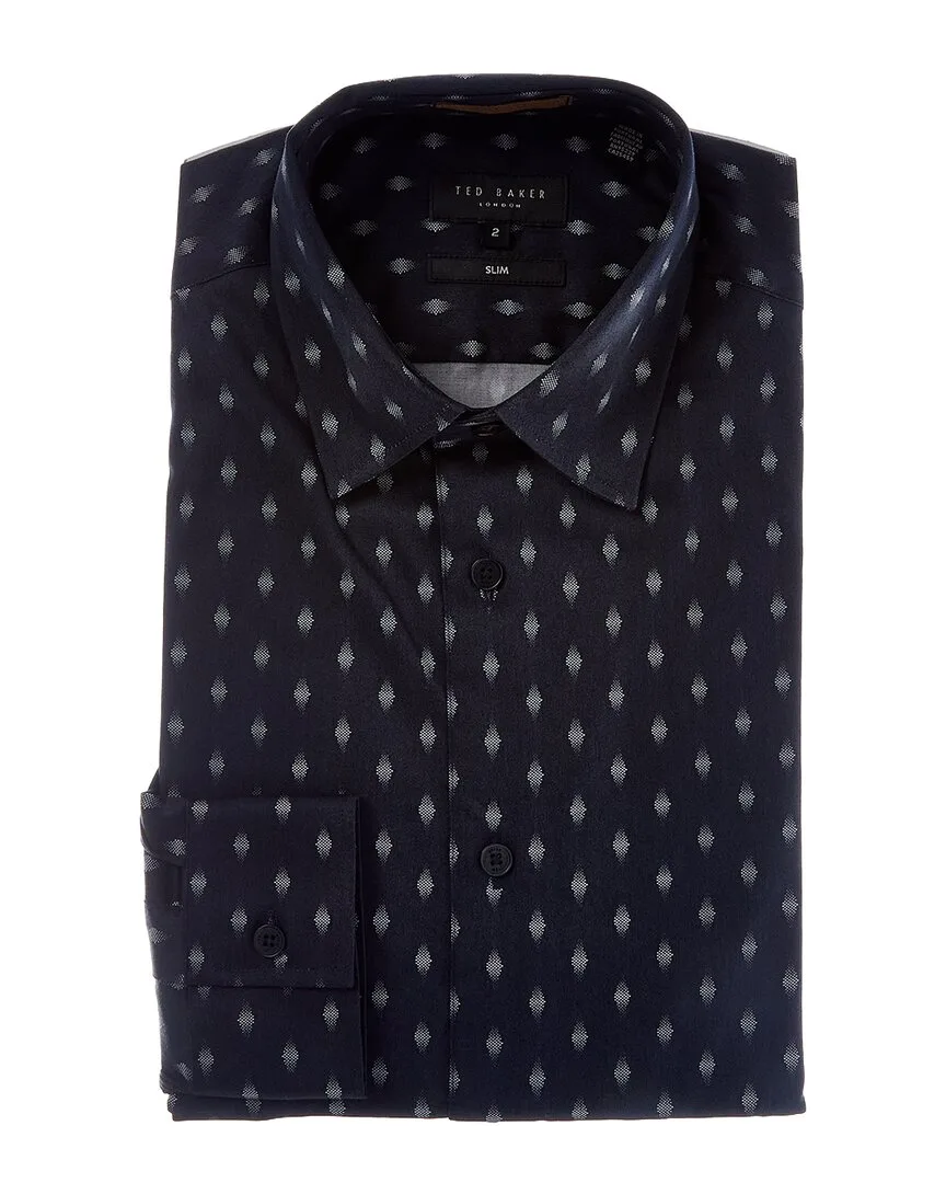 Pen Dot Slim Fit Shirt by Ted Baker