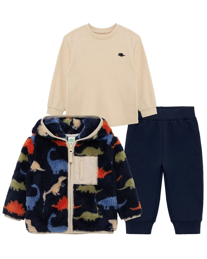 3Pc Dino Sherpa Set by Little Me