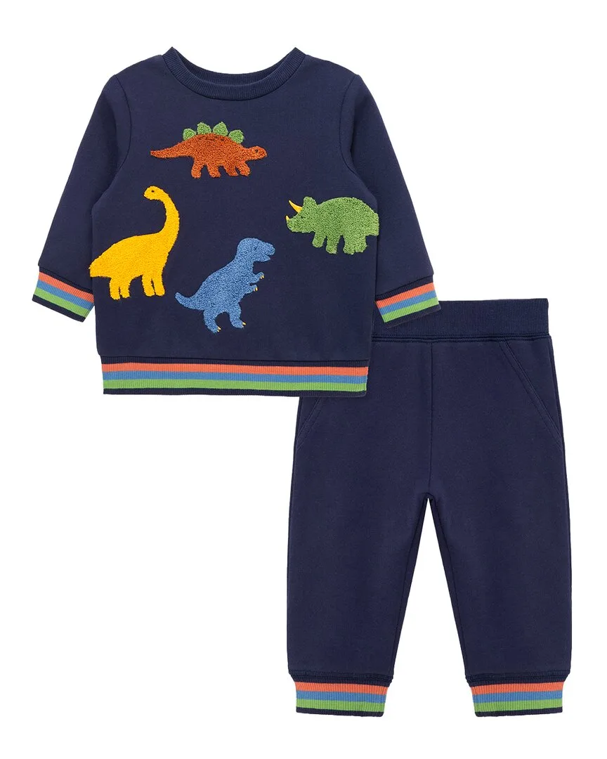 2Pc Dino Sweatshirt Set by Little Me