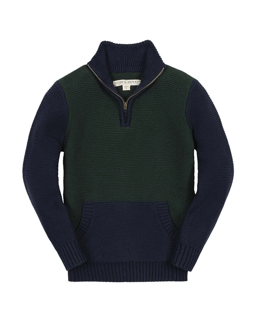 Organic Half Zip Kanga Sweater by Hope & Henry