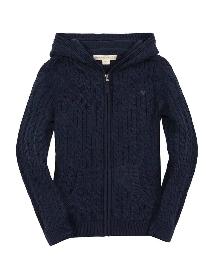 Organic Full Zip Hooded Sweater by Hope & Henry
