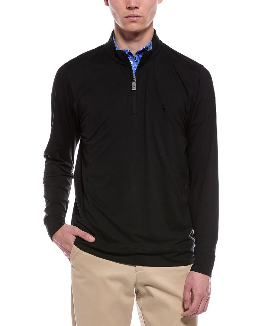 Brushed Mélange 1/4-Zip Pullover by Tailorbyrd