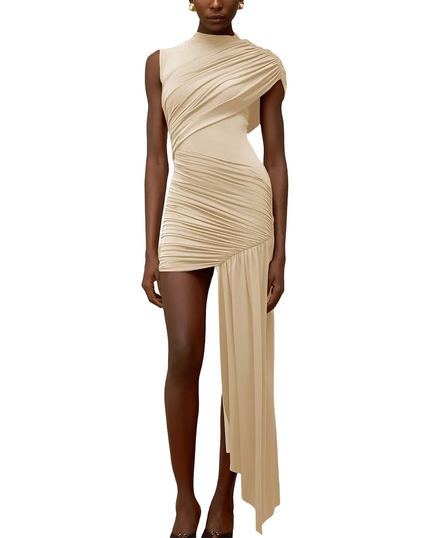 Solid Mini Dress by Lebrin Atelier