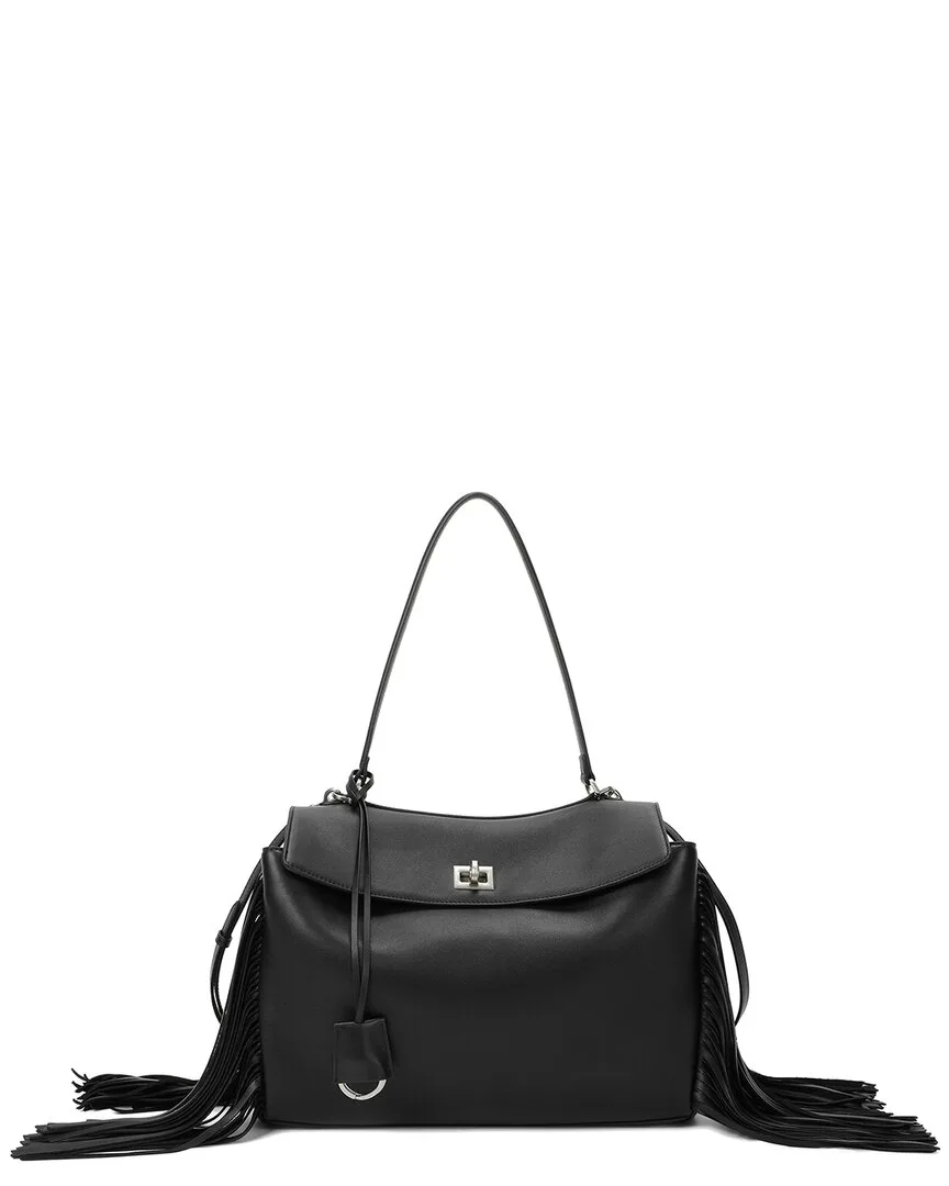 Fringe Leather Shoulder Bag by Tiffany & Fred Paris