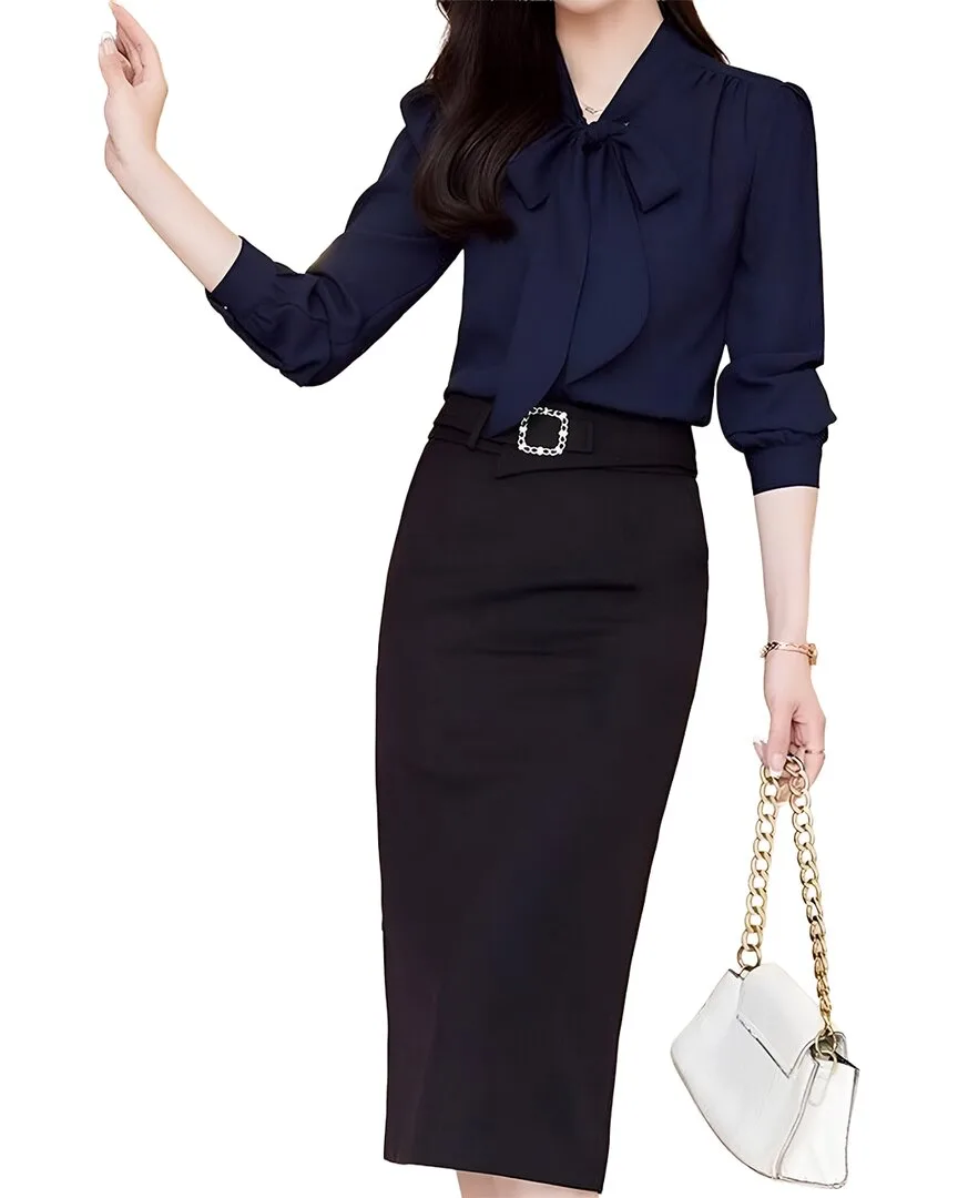 2Pc Shirt & Skirt Set by Adelin May