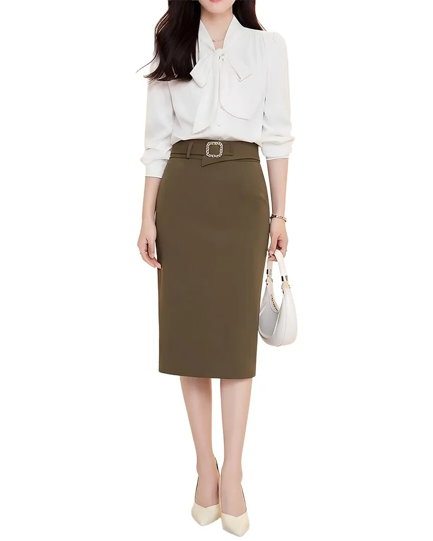 2Pc Shirt & Skirt Set by Adelin May