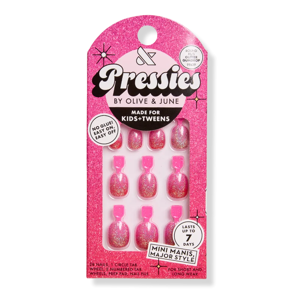 Holiday Pressies - Glitter Gumdrop - Extra Short by Olive & June
