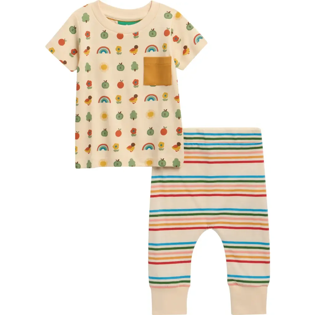 Rainbow T-Shirt & Pants Set by Little Green Radicals