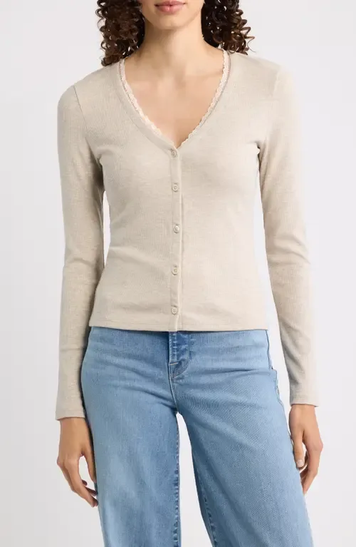 The Rib Trim Cardigan by FRAME