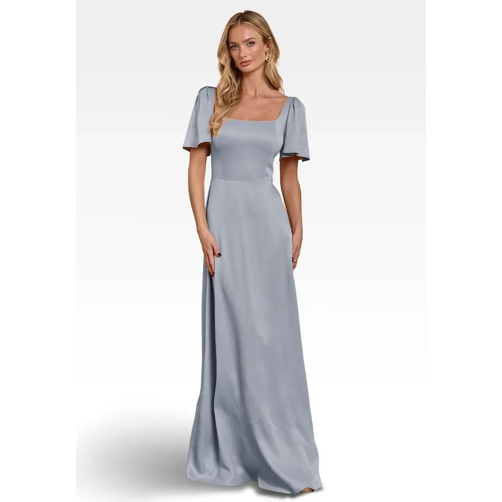 Clemmie Satin Bridesmaid Dress by Maids to Measure