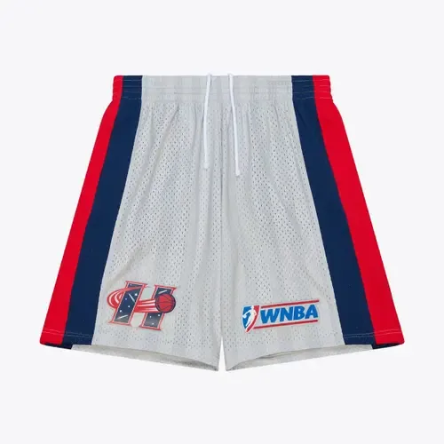 Mitchell & Ness Silver Houston Comets 1997 Court Origins Swingman Shorts