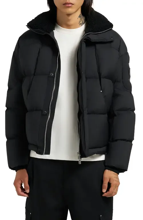 Everest Fleece Collar Down Puffer Jacket