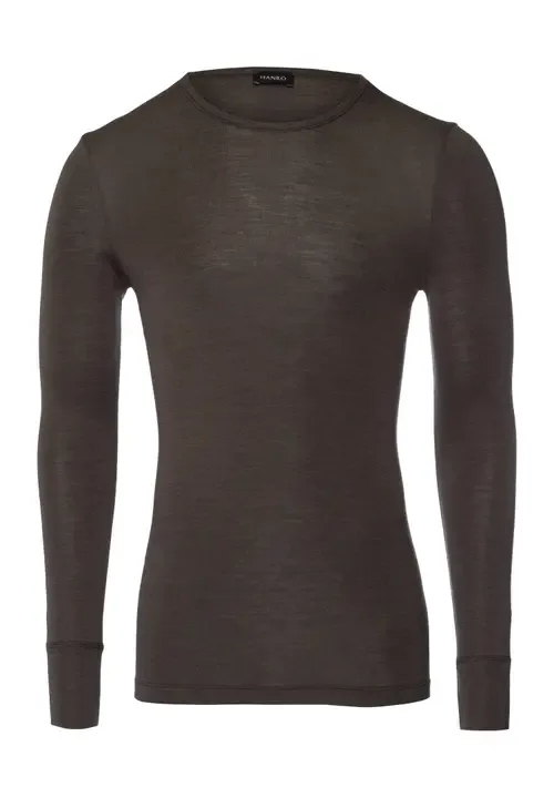Woolen Silk Wool and Silk Fitted Top by HANRO