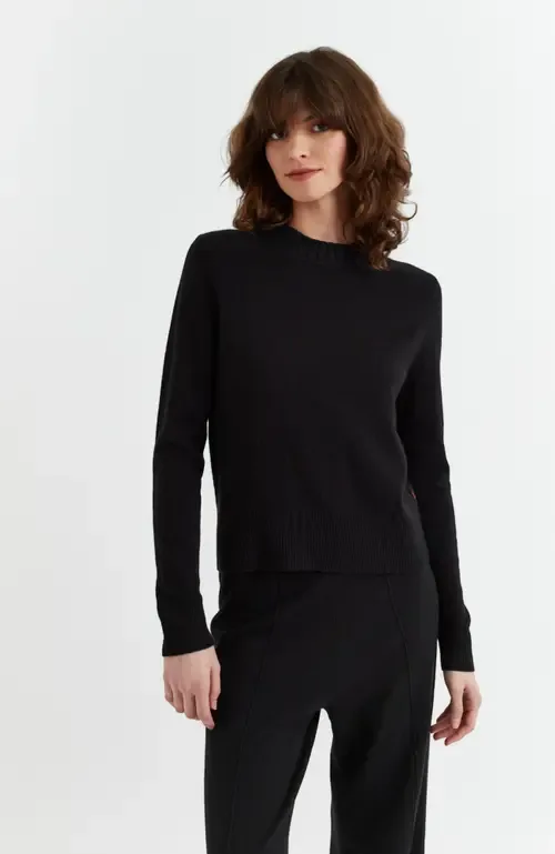 Wool & Cashmere Cropped Sporty Sweater by Chinti & Parker