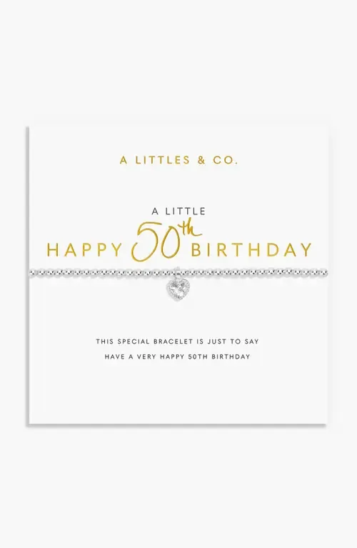 A Little 50th Birthday Bracelet by A Littles & Co