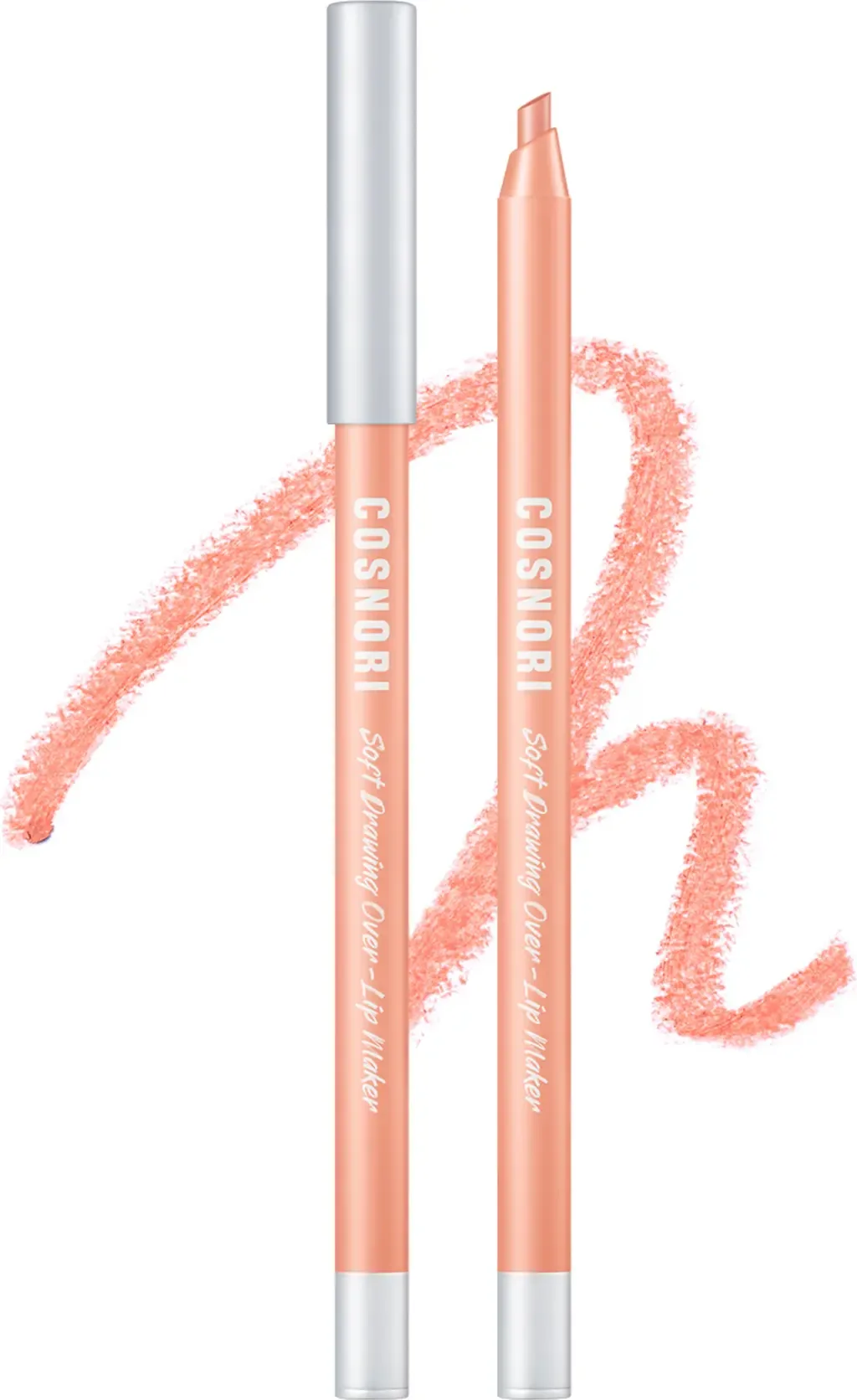 Soft Drawing Over-Lip Maker Lip Liner in 03 Nudy Peach by COSNORI