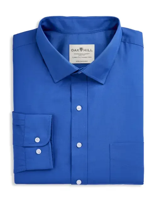 Broadcloth Dress Shirt by Oak Hill by DXL