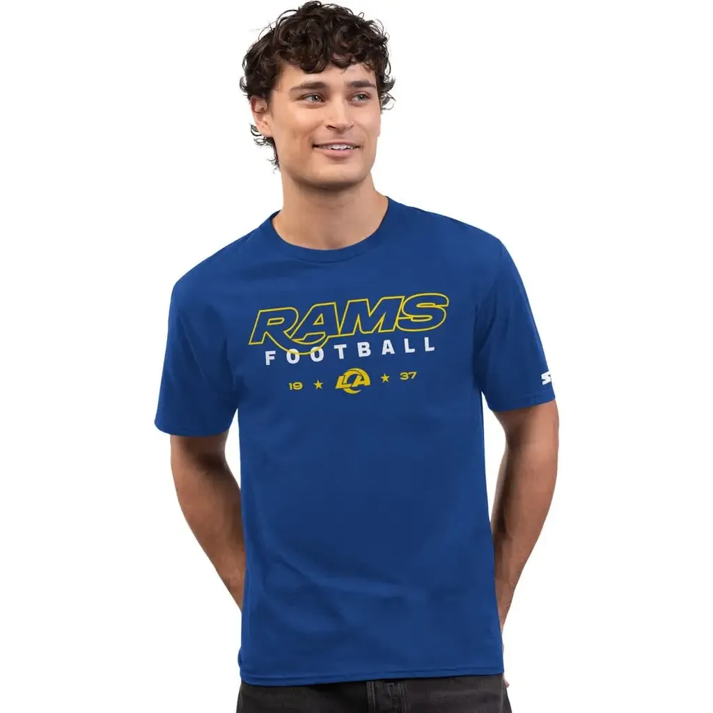 Starter Royal Los Angeles Rams Prime Time T-Shirt by STARTER
