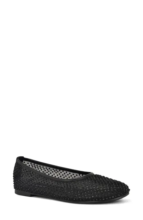 Burnne Studded Mesh Flat by Nine West