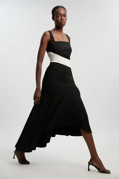 Strappy Asymmetric Maxi Dress by Karen Millen