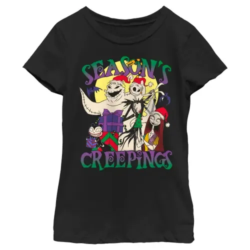Season's Creepings Graphic Short Sleeve T-Shirt by The Nightmare Before Christmas