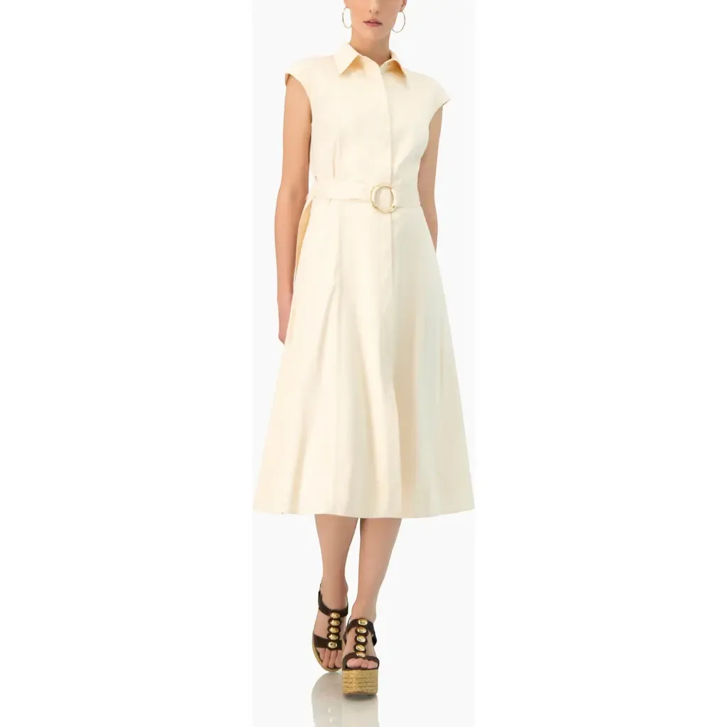 Midi Wide Shirt Dress