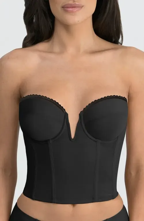 Valerie Backless Strapless V-Wire Plunge Bustier Bra by Dominique Intimates