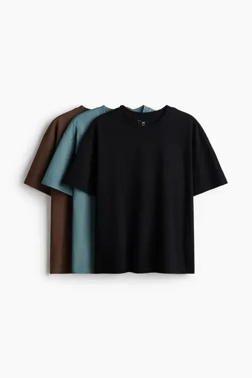 3-Pack Relaxed Fit T-Shirts by H&M
