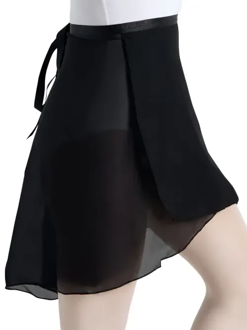 Georgette Long Wrap Skirt by CAPEZIO