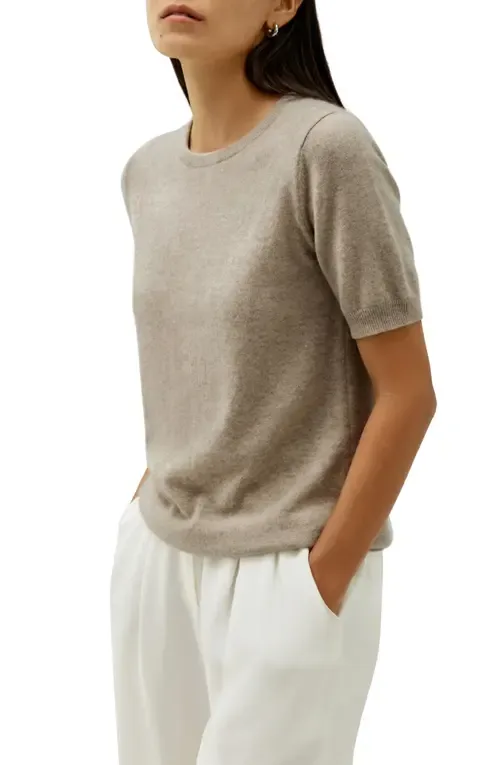 Baby Cashmere Crew Neck Knit Top by Lilysilk