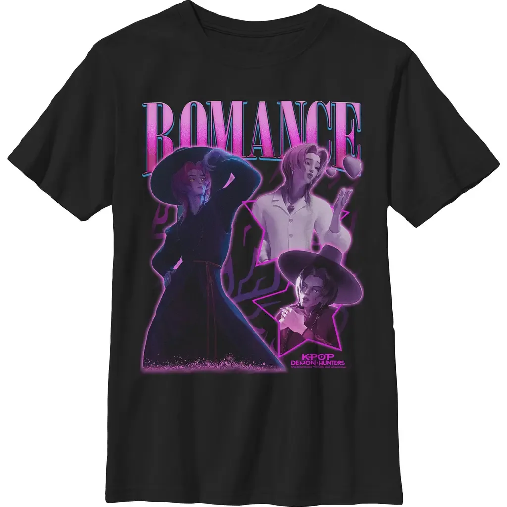 Romance Saja Collage Graphic Short Sleeve T-Shirt by KPop Demon Hunters