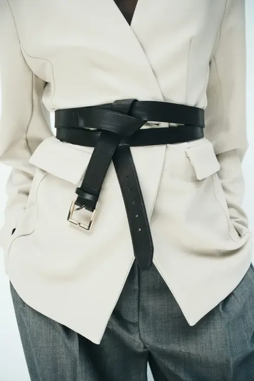 Collarless Jersey Blazer by H&M