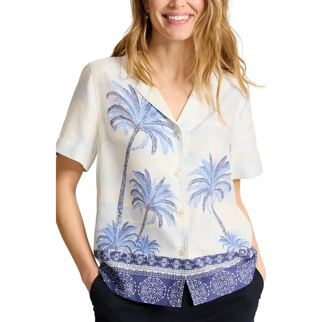 Palm Paradise Silk Camp Shirt by Tommy Bahama