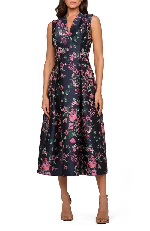 Rhea Floral Midi Cocktail Dress