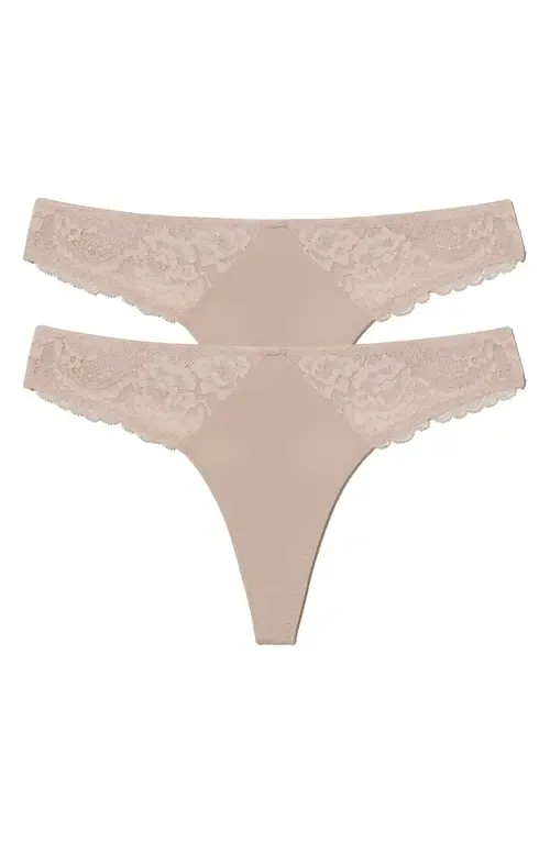 2-Pack Minx Thongs - Cashmere by Skarlett Blue