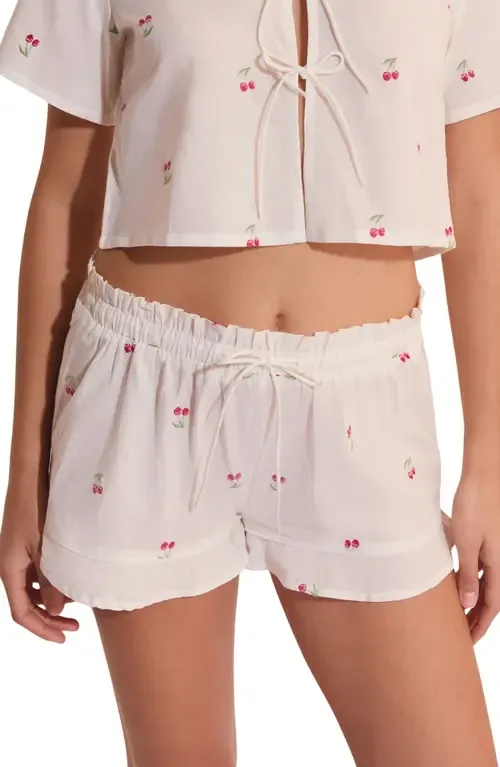 Riviere Cotton Pajama Shorts by Etam