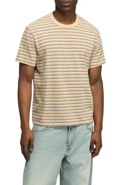 Weekend Relaxed Stripe Cotton T-Shirt by Lucky Brand
