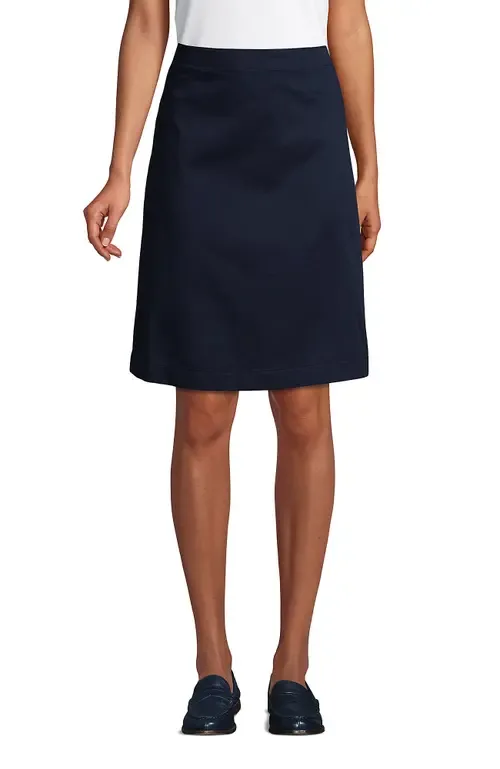 School Uniform Young Blend Chino Skort Top of Knee by Lands' End