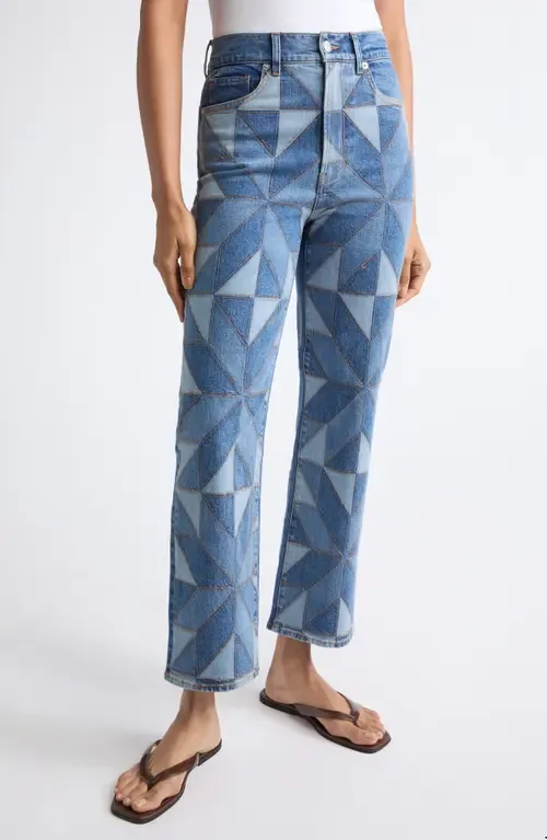 Dylan High Waist Ankle Straight Leg Jeans by Veronica Beard