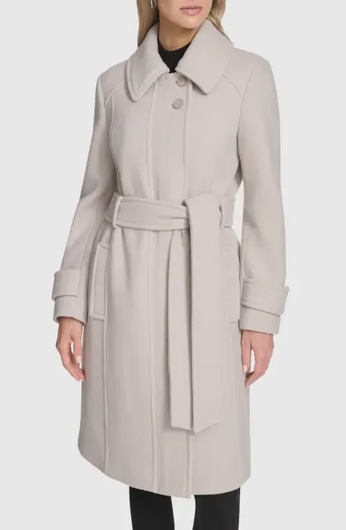 Lawley Wool Blend Belted Trench Coat by Andrew Marc