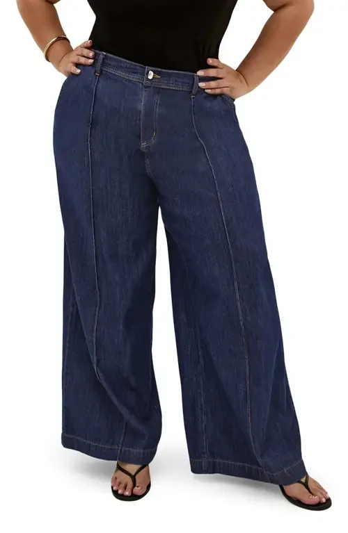 Tilly High Waist Wide Leg Jeans by City Chic