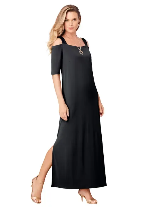 Cold Shoulder Maxi Dress