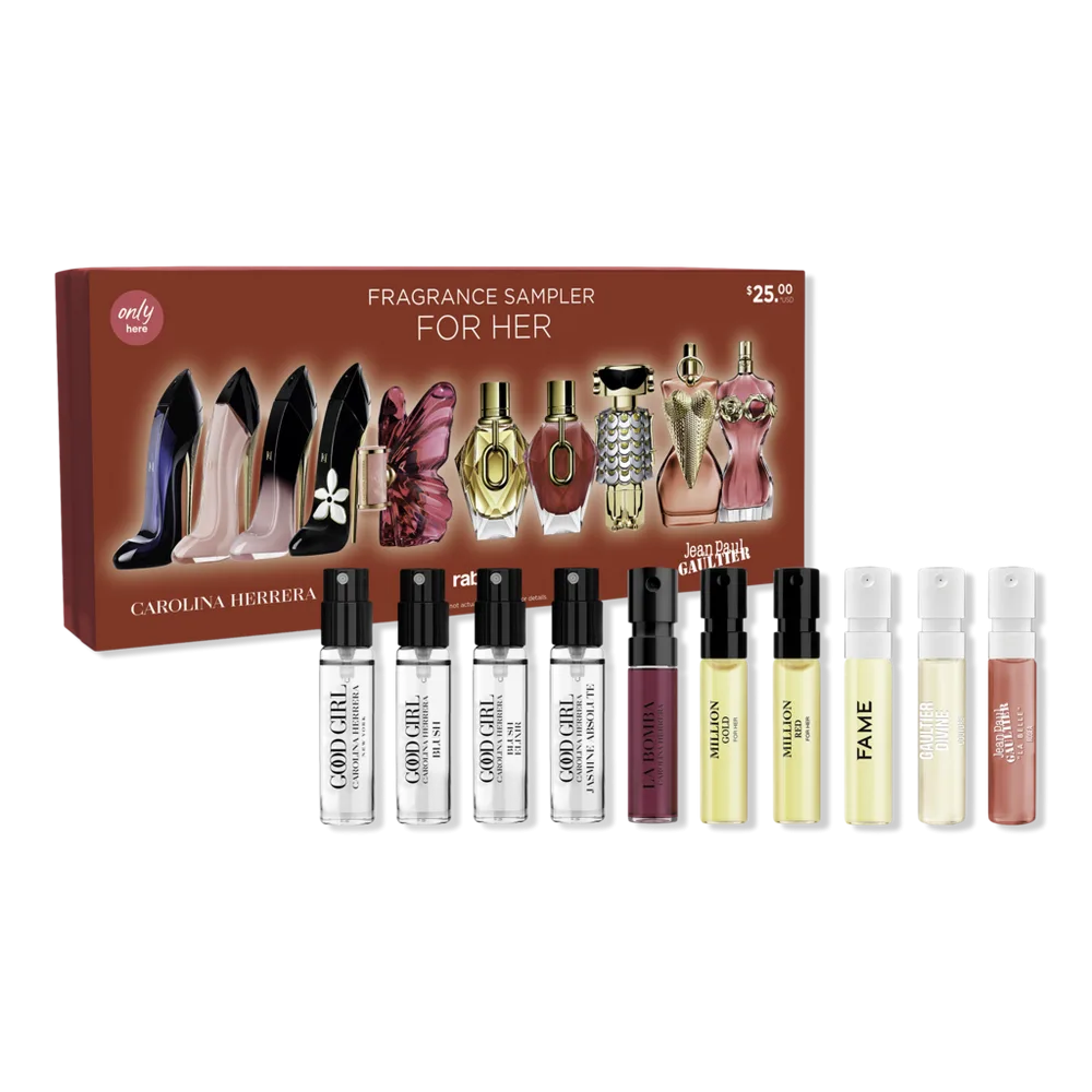 Perfume Discovery 10 Piece Sampler Gift Set by Carolina Herrera