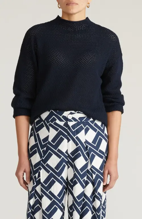 Positano Cotton Pointelle Sweater by Universal Standard