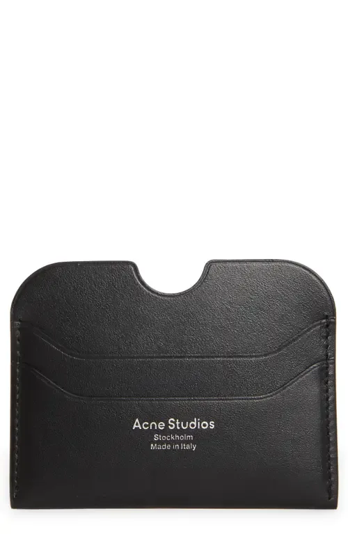 Large Elmas Leather Card Holder by Acne Studios