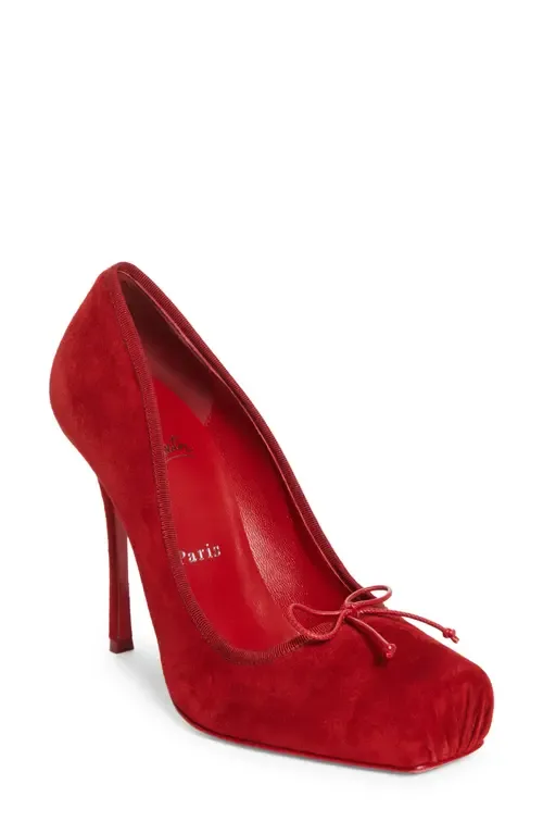 Cassia Square Toe Pump by Christian Louboutin