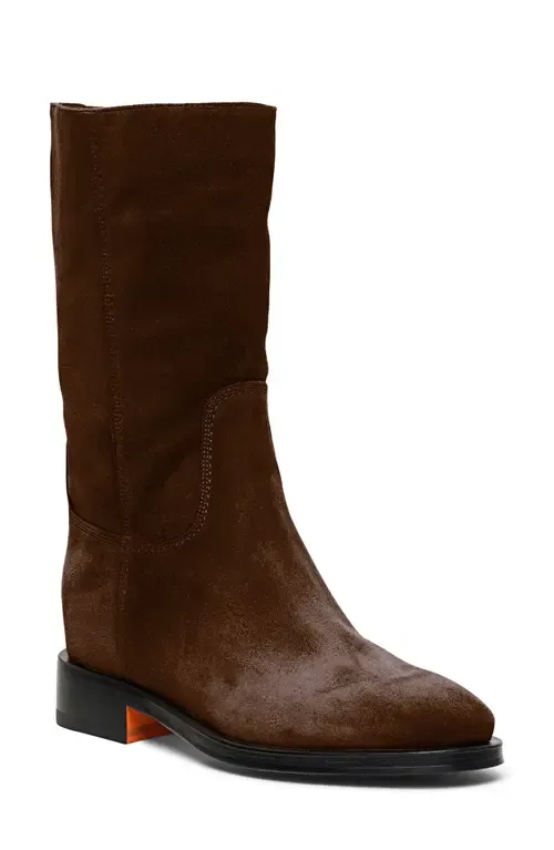 Suede Boot by Santoni