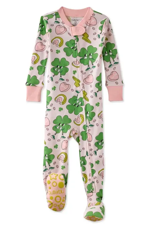 Cruz One-Piece Fitted Organic Cotton Footie Pajamas by BUTTERBLU