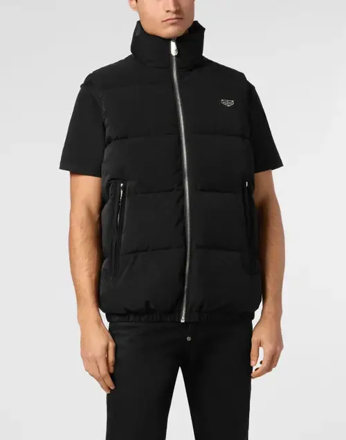 Nylon Down Jacket Vest by PHILIPP PLEIN
