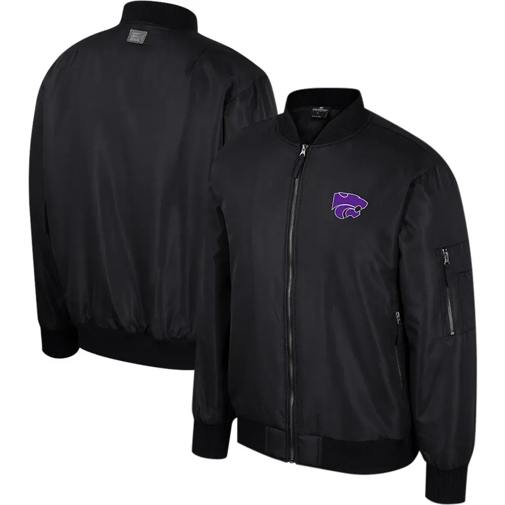 Colosseum Kansas State Wildcats Full-Zip Bomber Jacket by COLOSSEUM